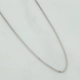 Cadena Franco 1.95gr / 45cm / 0.75mm Oro Blanco +3 18K %