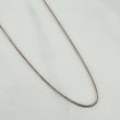 Cadena Franco 3.95gr / 45.5cm / 1mm Oro Blanco +3 18K &