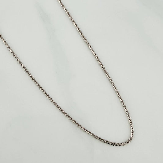 Cadena Franco 3.95gr / 45.4cm / 1.04mm Oro Blanco +3 18K %