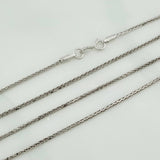 Cadena Franco 3.95gr / 45.5cm / 1mm Oro Blanco +3 18K &