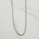 Cadena Franco 3.95gr / 45.5cm / 1mm Oro Blanco +3 18K &