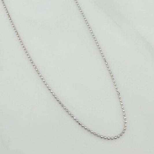 Cadena Militar 1.75gr / 45cm / 0.7mm Oro Blanco +3 18K &