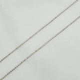 Cadena Militar 1.8gr / 45cm / 0.83mm Oro Blanco +3 18K %