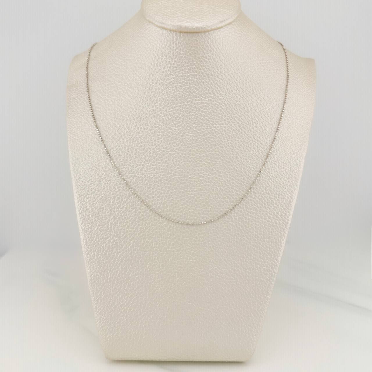 Cadena Militar 1.75gr / 45cm / 0.7mm Oro Blanco +3 18K %