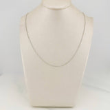 Cadena Militar 1.8gr / 45cm / 0.83mm Oro Blanco +3 18K %