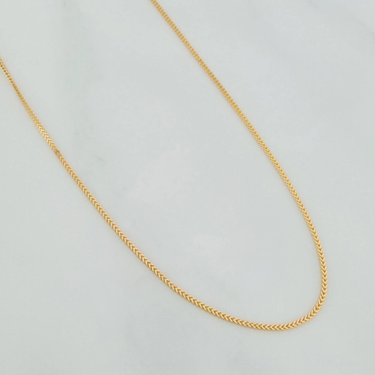 Cadena Franco 1.85gr / 45.7cm / 0.93mm Oro Amarillo +3 18K %