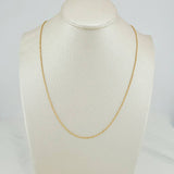Cadena Militar 1.85gr / 45.7cm / 0.7mm Oro Amarillo +3 18K %