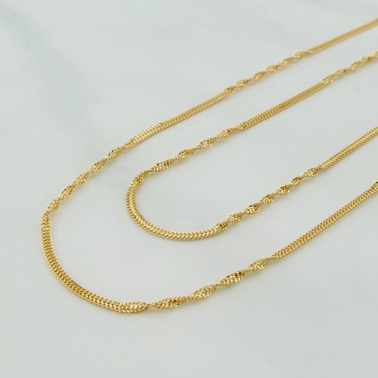 Cadena Sedusa Entorchada 1.7gr / 40.5cm / 1.2mm Oro Amarillo 18K