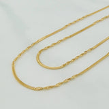 Cadena Sedusa Entorchada 1.65gr / 40.5cm / 1.15mm Oro Amarillo +3 18K &