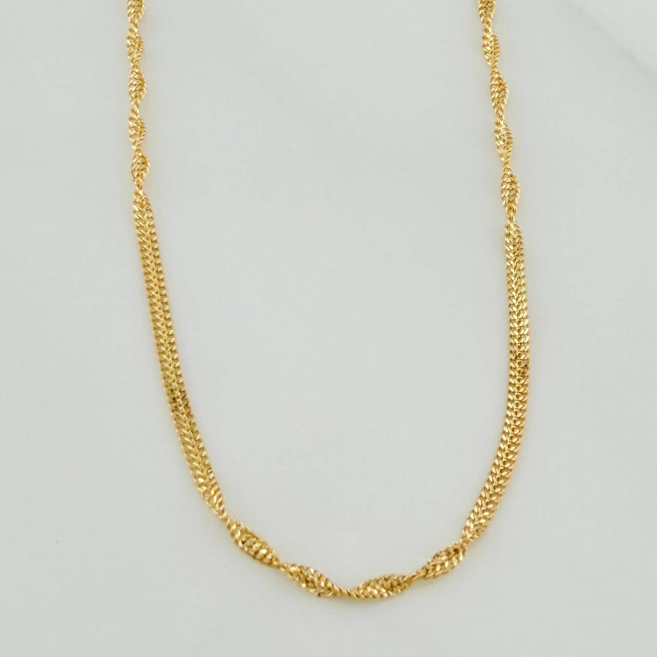 Cadena Sedusa Entorchada 1.7gr / 40.5cm / 1.2mm Oro Amarillo 18K