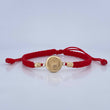 Pulsera Tejida Roja Corona Rx 1.2gr / Oro 18K $