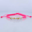 Pulsera Tejida Rosada Mami 0.15gr / Oro 18K &