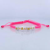 Pulsera Tejida Rosada Mami 0.15gr / Oro 18K &