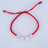 Pulsera Tejida Roja Ma 0.15gr / Oro 18K &