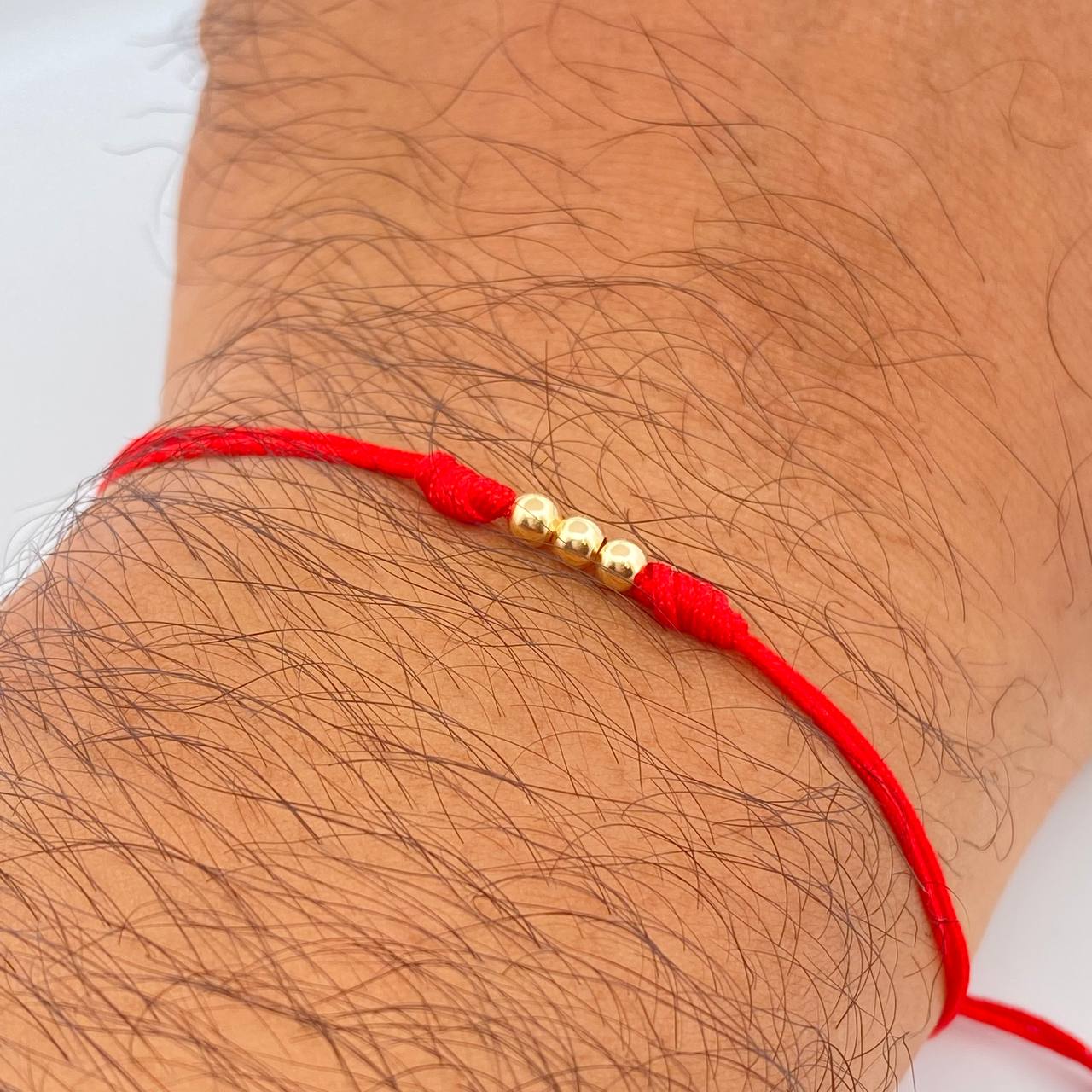 Pulsera Tejida Roja 0.1gr / Oro 18K &