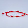 Pulsera Tejida Roja 0.15gr / Oro 18K &