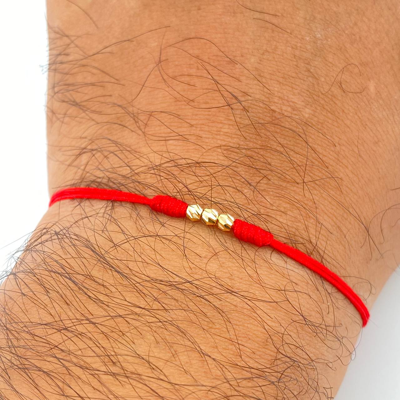 Pulsera Tejida Roja 0.15gr / Oro 18K &
