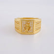 Anillo Ancla de Lujo 8.3g / T8 3/4 Oro Amarillo 18K