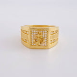 Anillo Ancla de Lujo 8.3g / T8 3/4 Oro Amarillo 18K