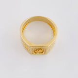 Anillo Ancla de Lujo 8.3g / T8 3/4 Oro Amarillo 18K