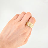 Anillo Ancla de Lujo 8.3g / T8 3/4 Oro Amarillo 18K