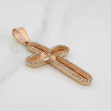 Dije Cruz 4.9g / 4.5cm Oro Rosa 18K