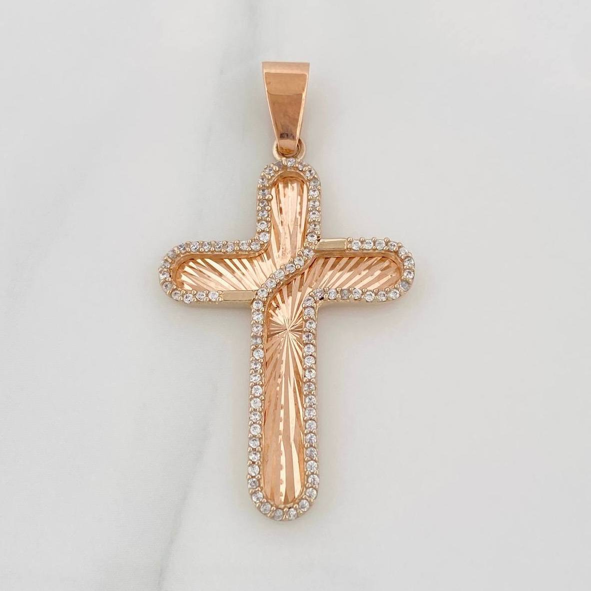 Dije Cruz 5.15g / 4.5cm Oro Rosa 18K