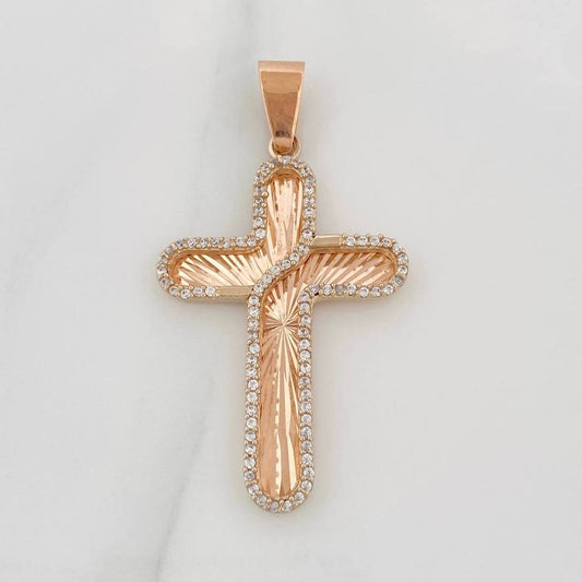 Dije Cruz 5.15g / 4.5cm Oro Rosa 18K