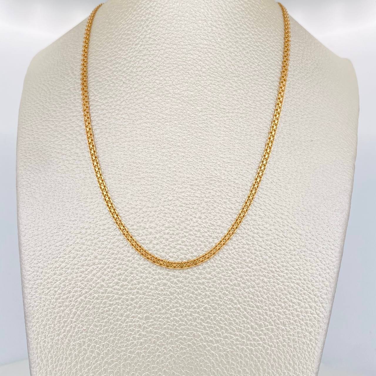 Cadena China 6.6g / 50cm / 2.4mm Oro Amarillo 18K