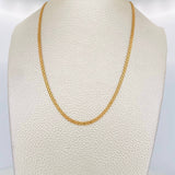 Cadena China 6.6g / 50cm / 2.4mm Oro Amarillo 18K