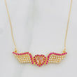 Cadena Aro Seguido Corazón Alas 4.25g / 55cm / 0.4mm Oro Amarillo 18K