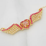 Cadena Aro Seguido Corazón Alas 4.25g / 55cm / 0.4mm Oro Amarillo 18K