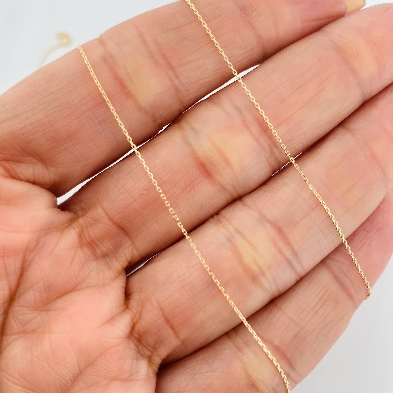 Cadena Aro Seguido Corazón Alas 4.25g / 55cm / 0.4mm Oro Amarillo 18K