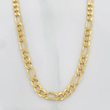 Cadena Fígaro 9g / 60cm / 4.1mm Oro Amarillo 18K