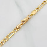 Cadena Fígaro 9g / 60cm / 4.1mm Oro Amarillo 18K