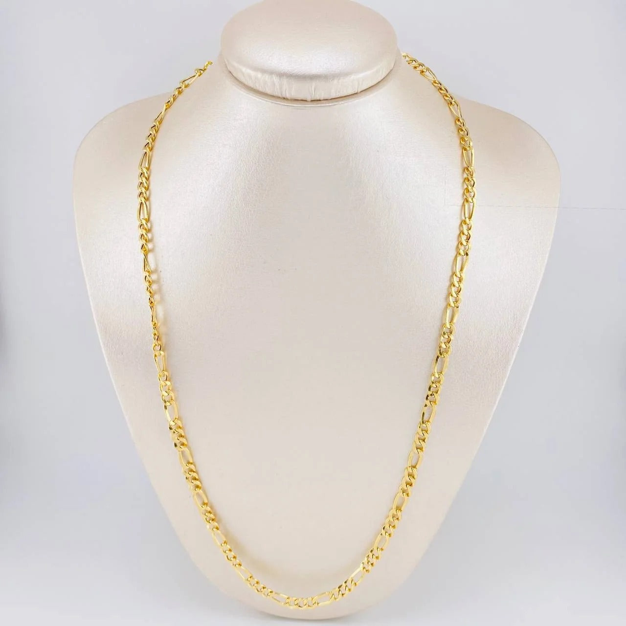 Cadena Fígaro 9g / 60cm / 4.1mm Oro Amarillo 18K