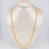 Cadena Fígaro 9g / 60cm / 4.1mm Oro Amarillo 18K