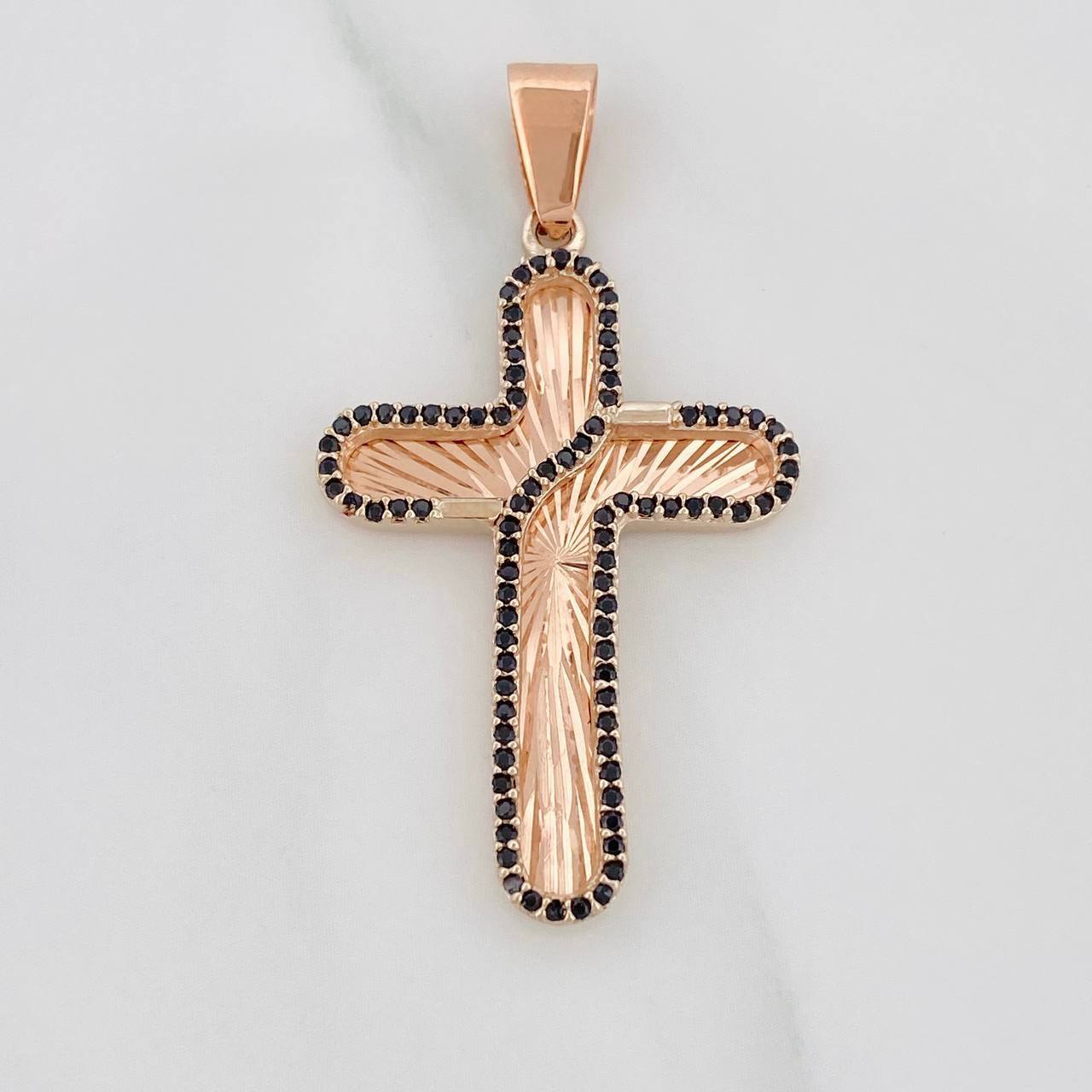 Dije Cruz 5.1g / 4.5cm Oro Rosa 18K