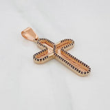 Dije Cruz 5.1g / 4.5cm Oro Rosa 18K