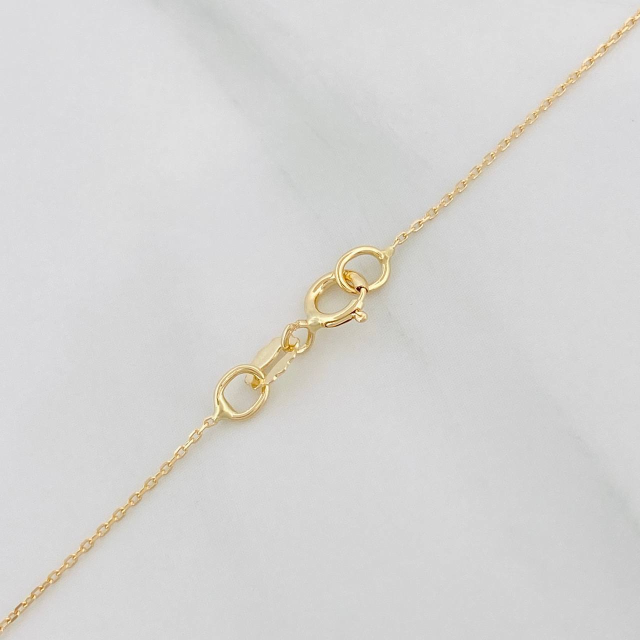 Cadena Aro Seguido Alas Corazon 3.85g / 45cm / 0.76mm Oro Amarillo 18K