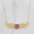 Cadena Aro Seguido Corazón Alas 4.05g / 55cm / 0.4mm Oro Amarillo 18K