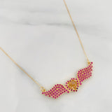 Cadena Aro Seguido Alas Corazon 4.15g / 45cm / 0.76mm Oro Amarillo 18K