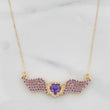 Cadena Aro Seguido Alas Corazon 3.85g / 45cm / 0.76mm Oro Amarillo 18K
