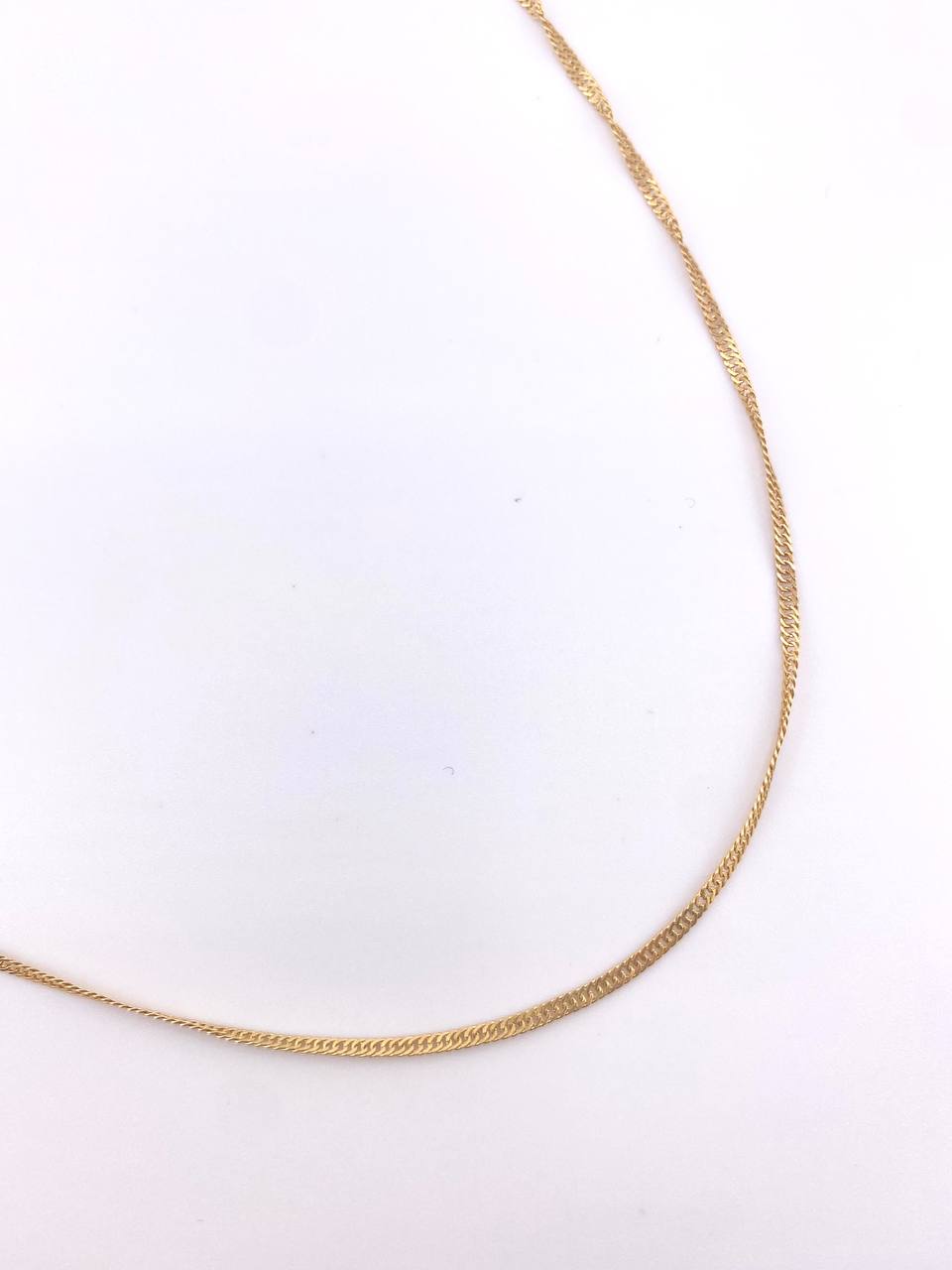 Cadena Singapur 2.15gr / 55cm / 1.4mm Oro Amarillo +3 18K