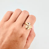 Anillo Abstracto 2.7 g / T8 1/2 Tres Oros 18K