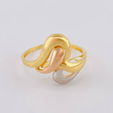 Anillo Abstracto 2.7 g / T8 1/2 Tres Oros 18K