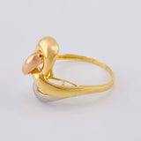 Anillo Abstracto 2.7 g / T8 1/2 Tres Oros 18K