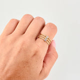 Anillo Triple Chispa 2.25 g / T6 1/2 Oro Amarillo 18K