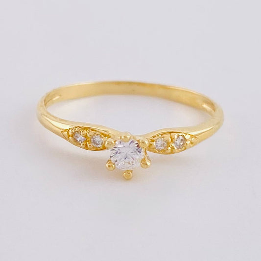 Anillo Solitario 1.35 g / T6 1/2 Oro Amarillo 18K