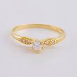 Anillo Solitario 1.45 g / T7 Oro Amarillo 18K